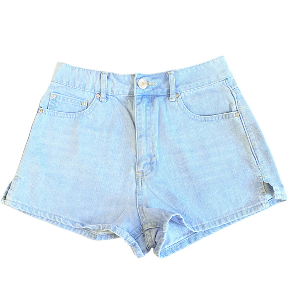 Forever 21 Pants - FOREVER 21 Cheeky Denim Shorts High Rise Medium Wash Blue Cotton Stretch Size 24